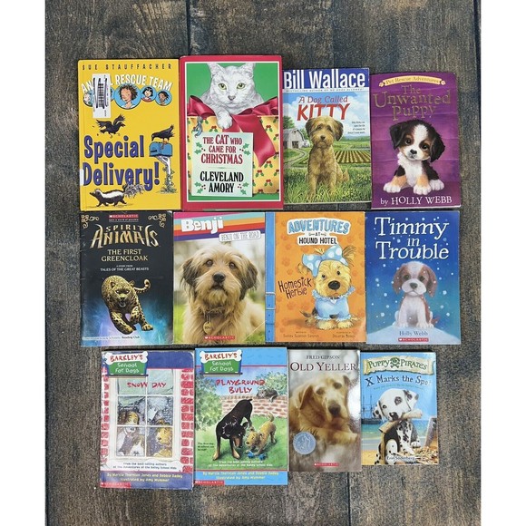 Lot Of 12 Children’s Fictional Animal Chapter Books, Stories! Puppy Pirates - Picture 1 of 16